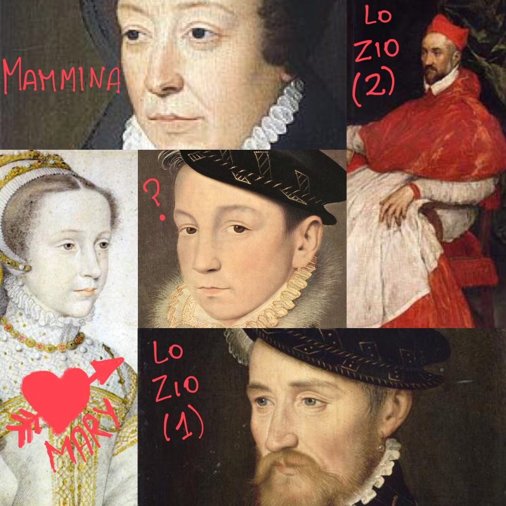 François II (Francesco II), Mary Stuart, Caterina de Medici e i Guise