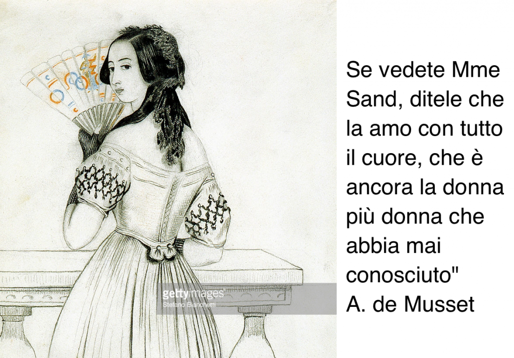 Alfred de Musset ritratto di George Sand