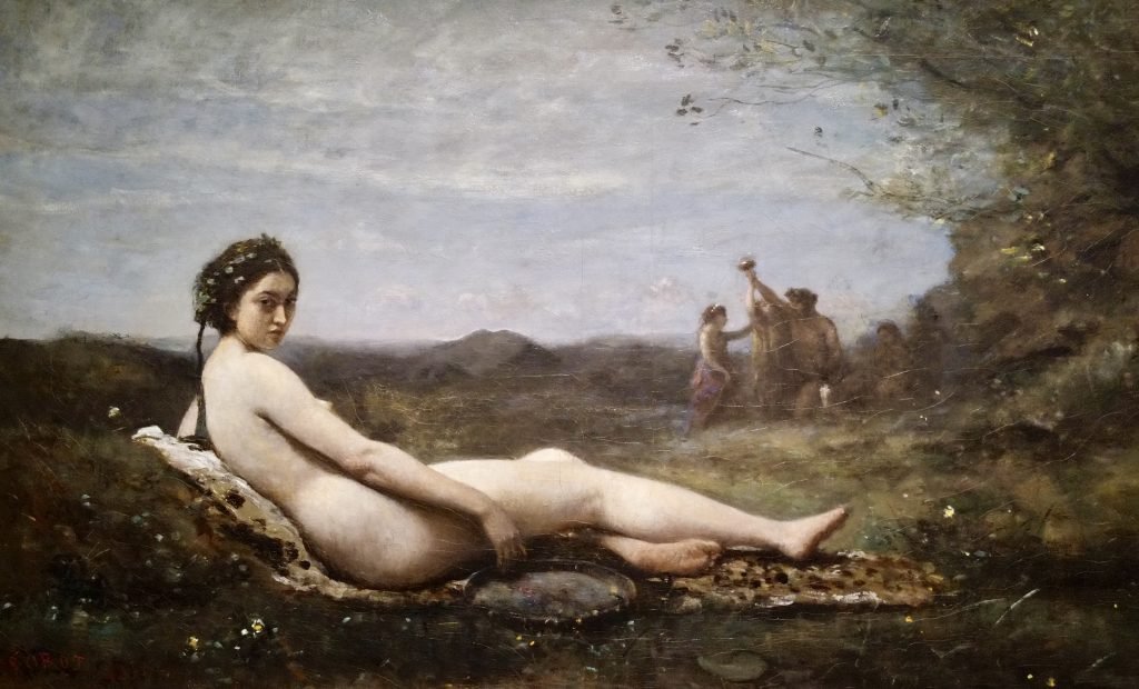 Il riposo, detto Baccante con il tamburello di Corot