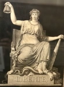 La Libertà par Jean-Francois Janinet (prima metà del XIX secolo, Musée Lambinet di Versailles; da un disegno di Moitte 1792).